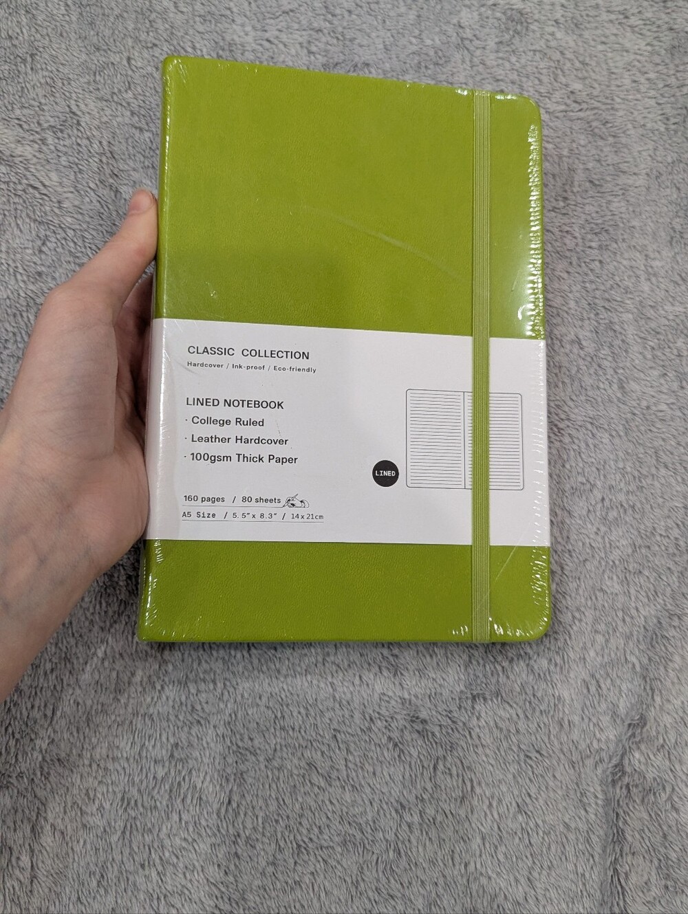 Lime Green Hardcover Notebook